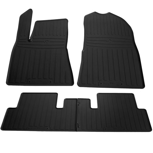 Rubber Floor Mats (4 pcs, Stingray Premium) for Tesla Model 3 2017- - image 1