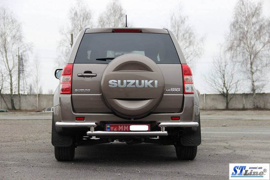 Back protection AK003-2 (stainless) for Suzuki Grand Vitara 2005-2017 - Reelken Auto