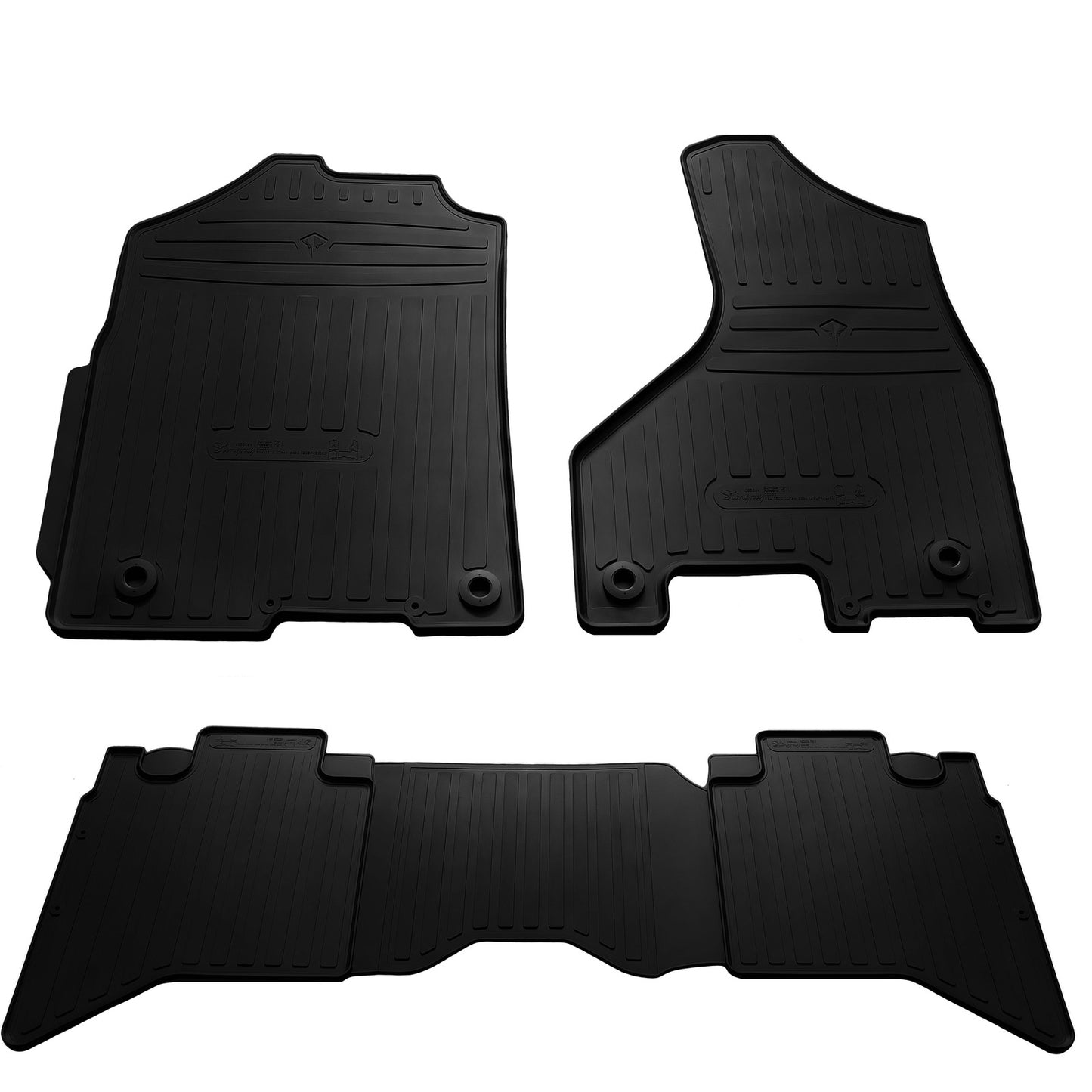 Rubber Floor Mats Stingray (CrewCab, 4 pcs, rubber) for Dodge RAM - image 1