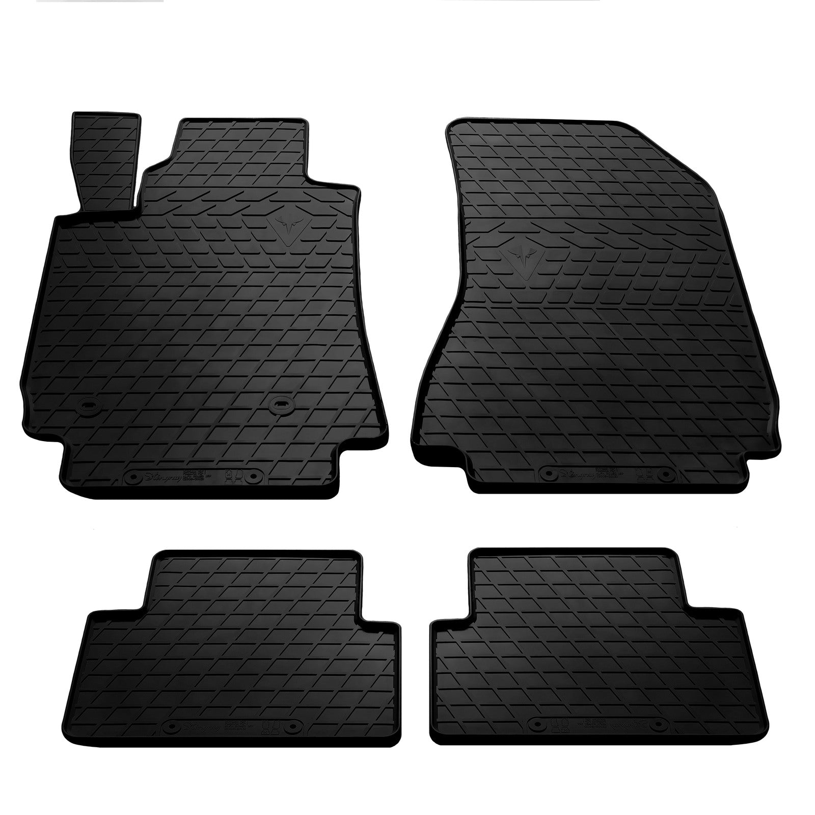 Rubber floor mats Stingray black (4 pcs) for Alfa Romeo 159 2005-2011 - image 1