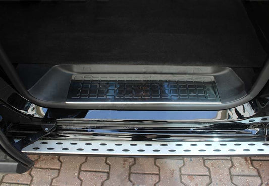 Door Sill Protectors OmsaLine (Stainless Steel) for Opel Zafira Life 2019- - image 1