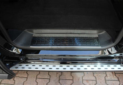 Interior door sill plates OmsaLine (stainless steel) for Opel Zafira Life 2019- - image 1