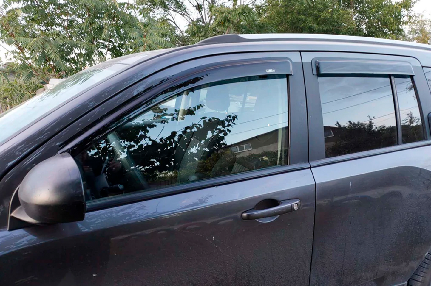 Window Deflectors (4 pcs, HIC) for Jeep Compass 2006-2016 - image 1