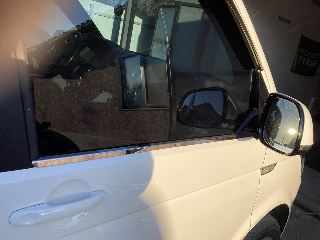 Window edging (2 pcs., stainless steel) for Volkswagen T6 - image 2