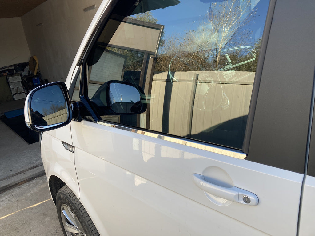 Window Trim (2 pcs, Stainless Steel) for Volkswagen T6 2015-2024 - image 1