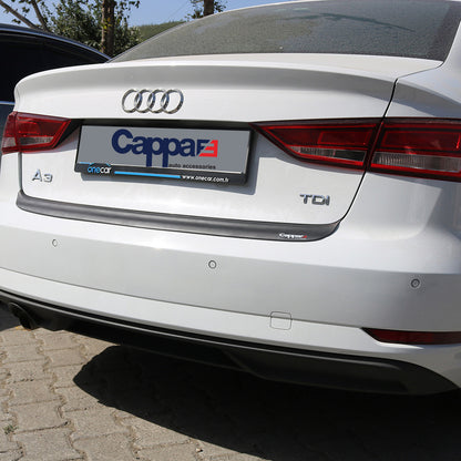 Rear Bumper Cover EuroCap (2017-2020, ABS) for Audi A3 2012-2020 - image 2