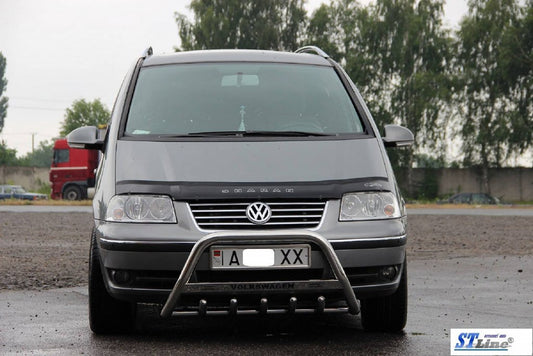 The WT004 bumper guard (stainless) for Volkswagen Sharan 1995-2010 - image 2