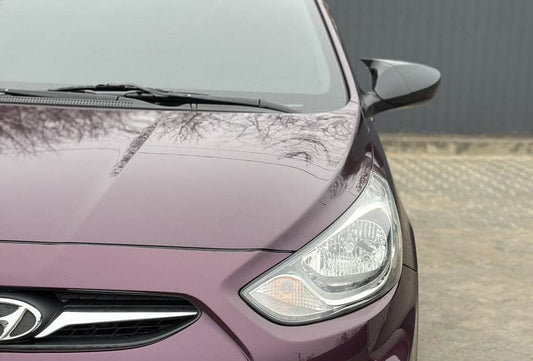 Covers for mirrors with a cutout for turning BMW-style (2 pcs) for Hyundai Accent 2011-2017 - Reelken Auto