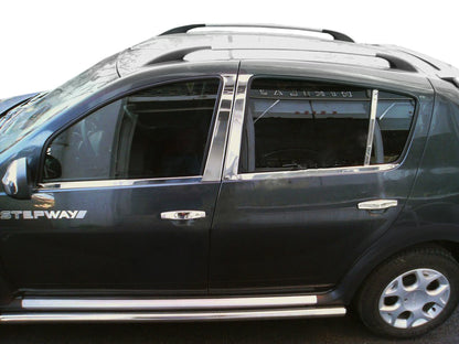 Stainless Steel Door Pillar Trim for Dacia Sandero 2013-2020 - image 1