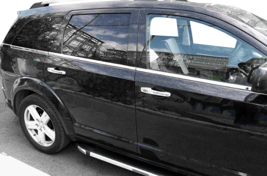 Edging glass (6 PCs, stainless.) for Dodge Journey 2008↗ - Reelken Auto