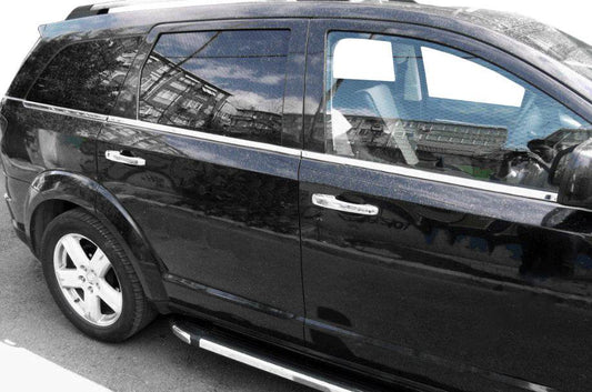 Edging glass (6 PCs, stainless.) for Dodge Journey 2008↗ - Reelken Auto