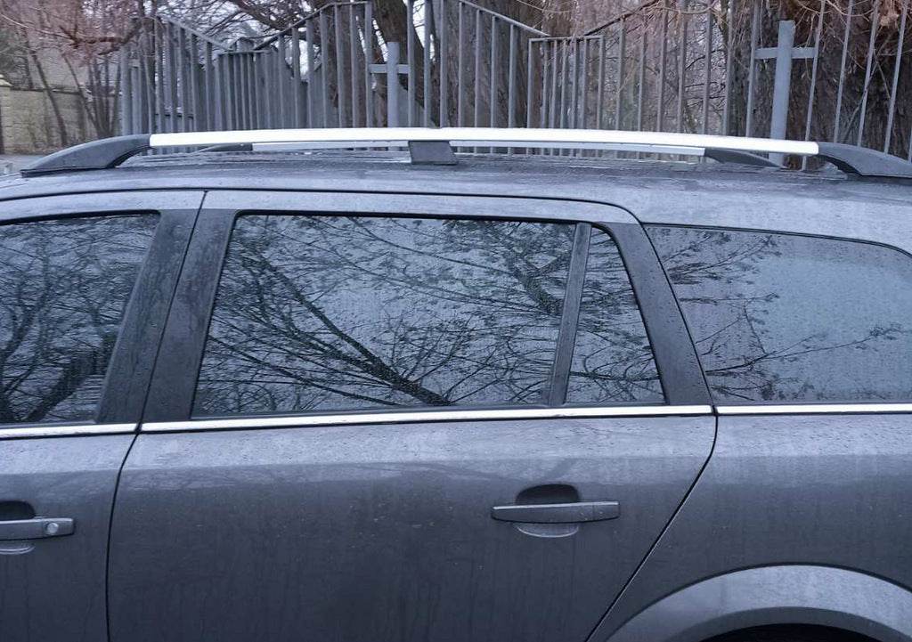 Aluminum rails (Caravan, chrome) for Opel Astra H 2004-2013 - Reelken Auto