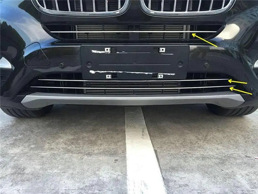 Set of bumper grille trims for BMW X6 F16 2014-2019 - image 1