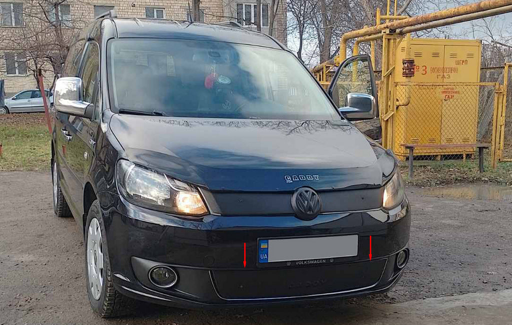 Winter cover on the grille (bottom) for Volkswagen Caddy 2010-2015 - image 1