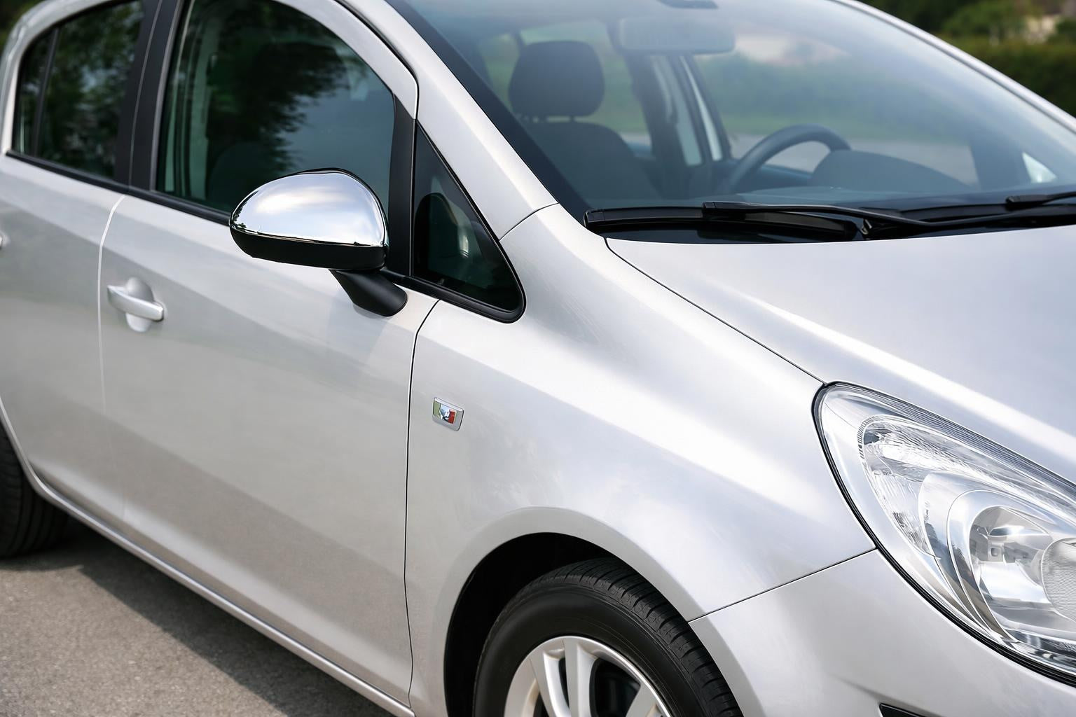 Mirror Covers (2 pcs, Stainless Steel) for Opel Corsa D 2007-2014 - image 1