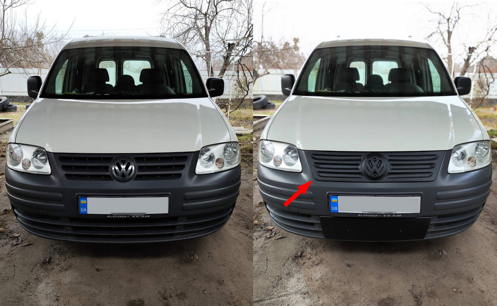 Winter grille cover (upper) for Volkswagen Caddy 2004-2010 - image 1