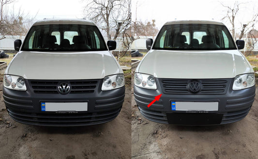 Winter grille cover (upper) for Volkswagen Caddy 2004-2010 - image 1