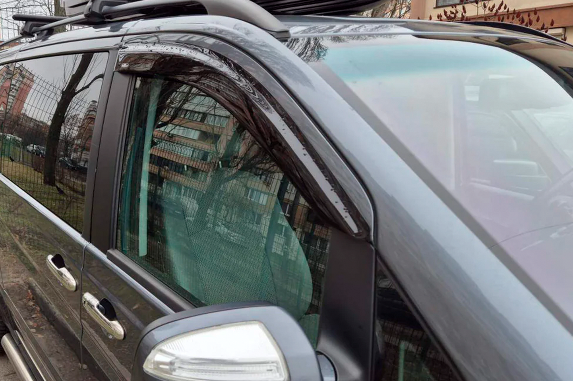 Window Deflectors (2 pcs, HIC) for Mercedes Vito W639 2004-2014 - image 2