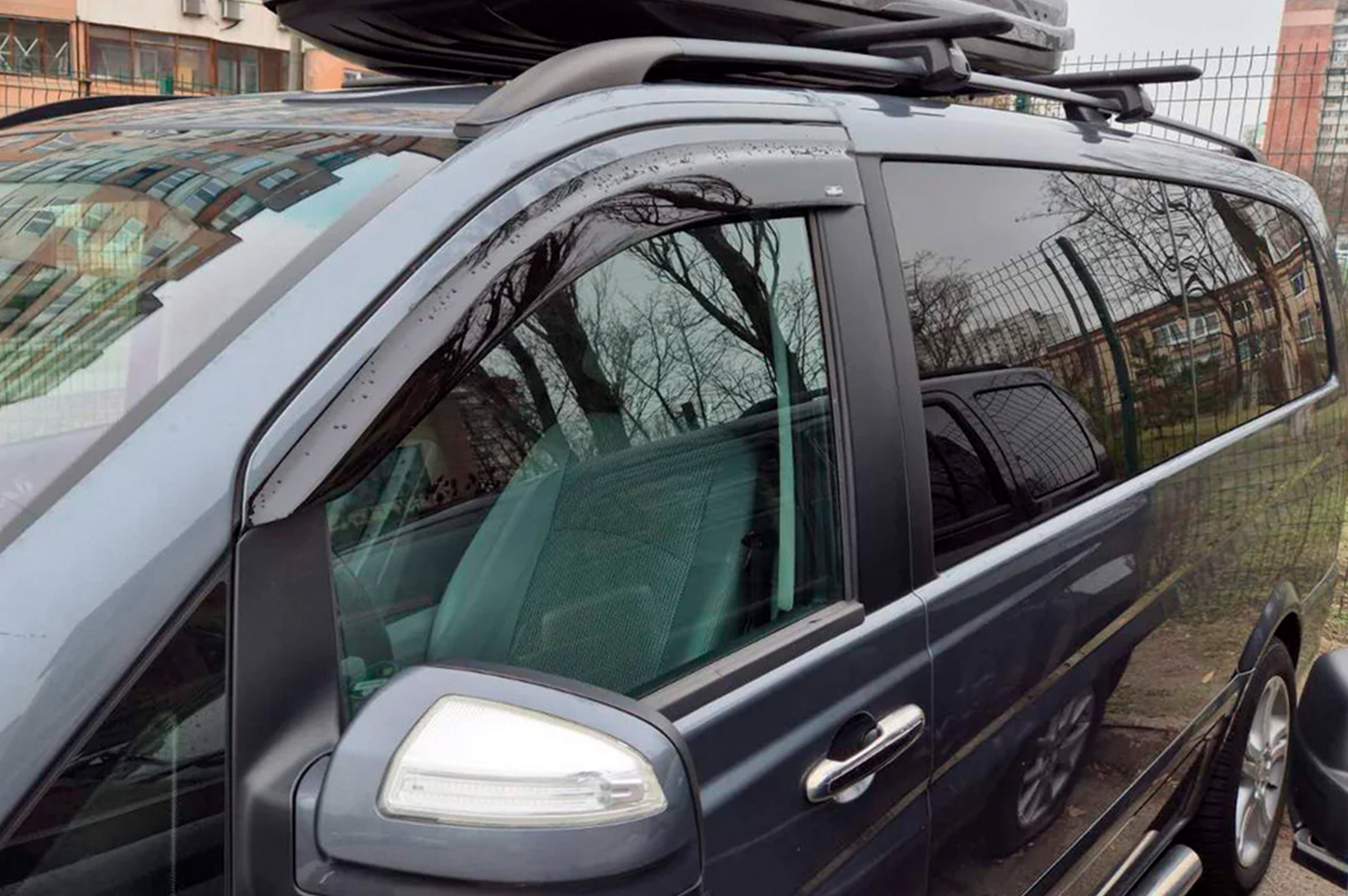 Window Deflectors (2 pcs, HIC) for Mercedes Viano 2004-2014 - image 4