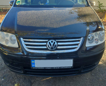 Chrome Grille Covers (6 pcs, Stainless Steel) for Volkswagen Touran 2003-2010 - image 1