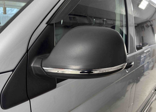 Strips on mirrors (2 piece, stainless steel) for Volkswagen T5 2010-2015 - Reelken Auto