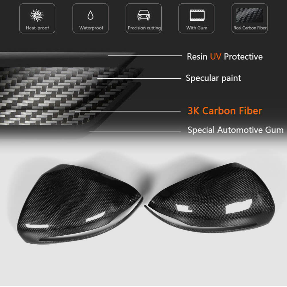 Mirror Covers V2 (Carbon) for Mercedes C-сlass W205 2014-2021 - image 10