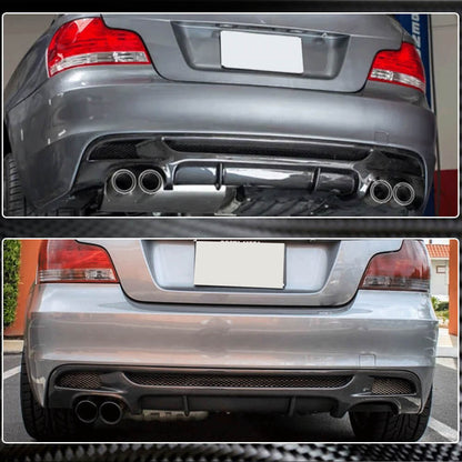 Rear Bumper Diffuser Carbon Fiber V2 (for E82/E88 M Sport) for BMW 1 series E81/82/87/88 2004-2011 - image 10