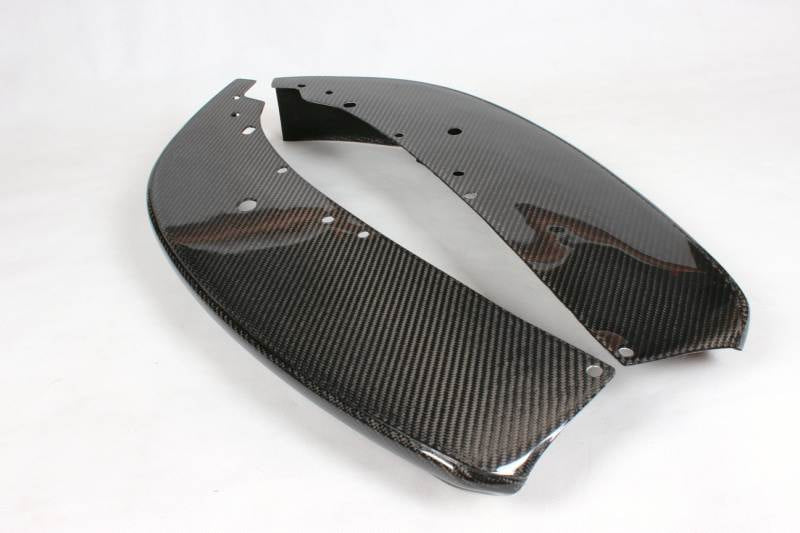 Front Bumper Splitters Carbon Fiber V1 (for E90 2008-2011 Base) for BMW 3 series E-90/91/92/93 2005-2011 - image 10