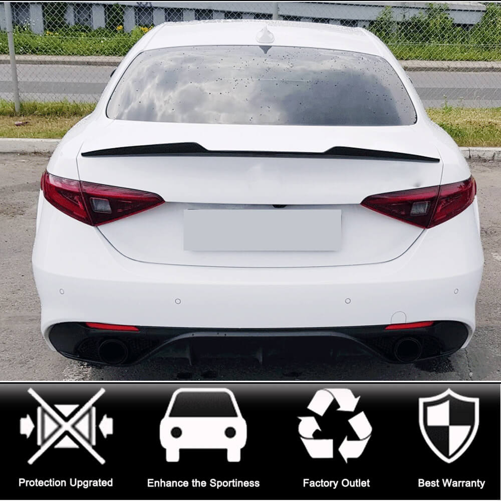 Spoiler V2 (fiberglass) for Alfa Romeo Giulia 2016-2022 - image 10