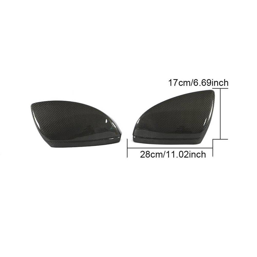 Mirror Covers Replacement Style Carbon Fiber V2 for Audi A6 C8 2018- - image 10