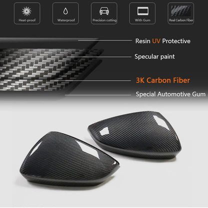 Mirror covers (Carbon) V2 for Audi A3 2020 - image 10