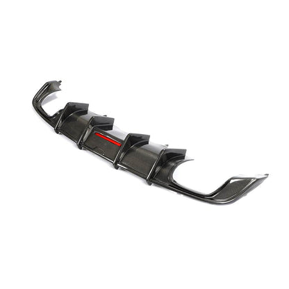 Rear Bumper Diffuser V1 (for S-Line 2016-2020, Carbon) for Audi A5 2016-2025 - image 10