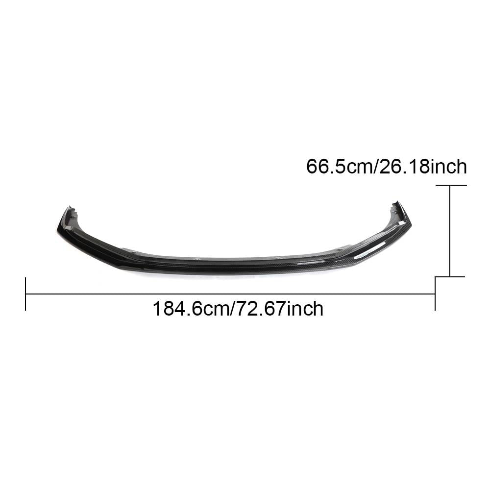 Front Bumper Lip Dry Carbon Fiber V2 for Audi R8 2015- - image 10