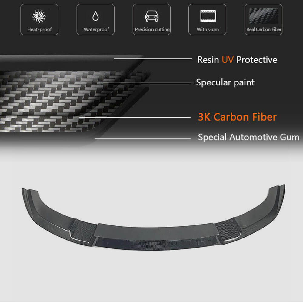 Front Bumper Lip Carbon Fiber V2 (for F87) for BMW 2 Series F22/23 2014-2021 - image 10