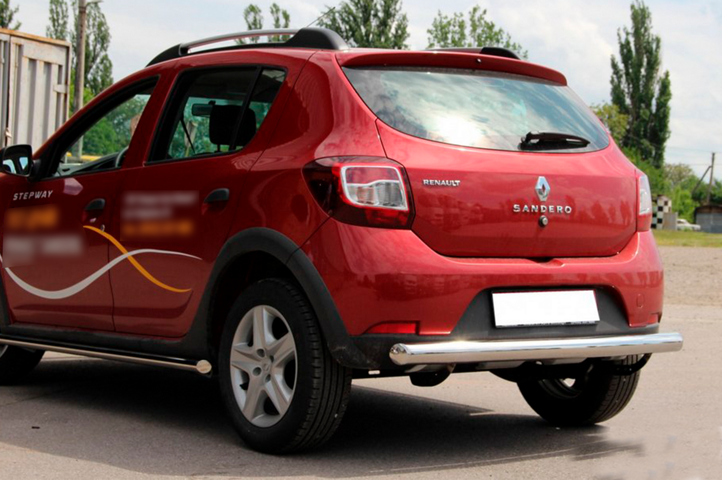 Rear Bar AK002 (Stainless Steel) for Dacia Sandero 2013-2020 - image 2