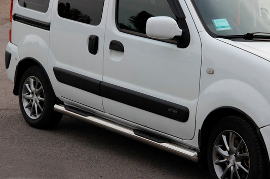 Side Pipes (2 pcs, Stainless Steel) for Renault Kangoo 1998-2008 - image 1