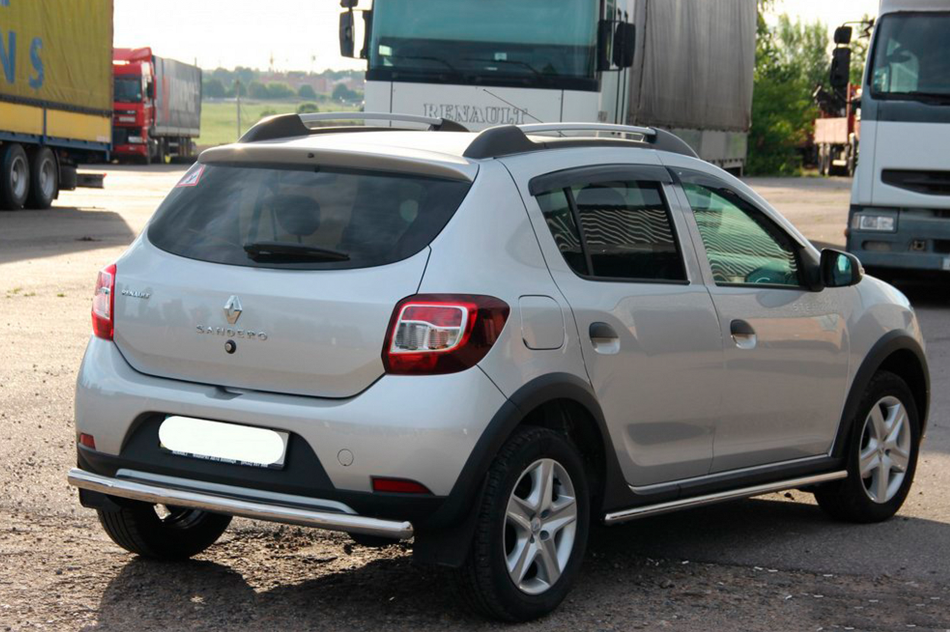 Rear Bar AK002 (Stainless Steel) for Dacia Sandero 2013-2020 - image 8