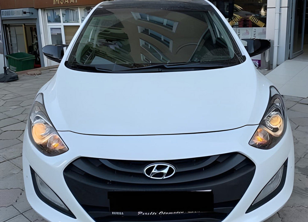 Mirror covers without indicator cutout BMW-style (2 pcs) for Hyundai Accent 2011-2017 - image 1