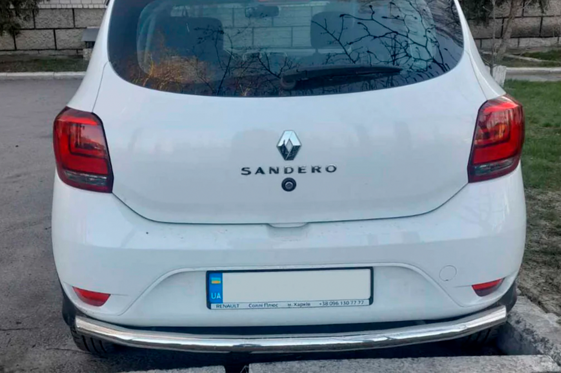 Rear Bar AK002 (Stainless Steel) for Renault Sandero 2013-2022 - image 2