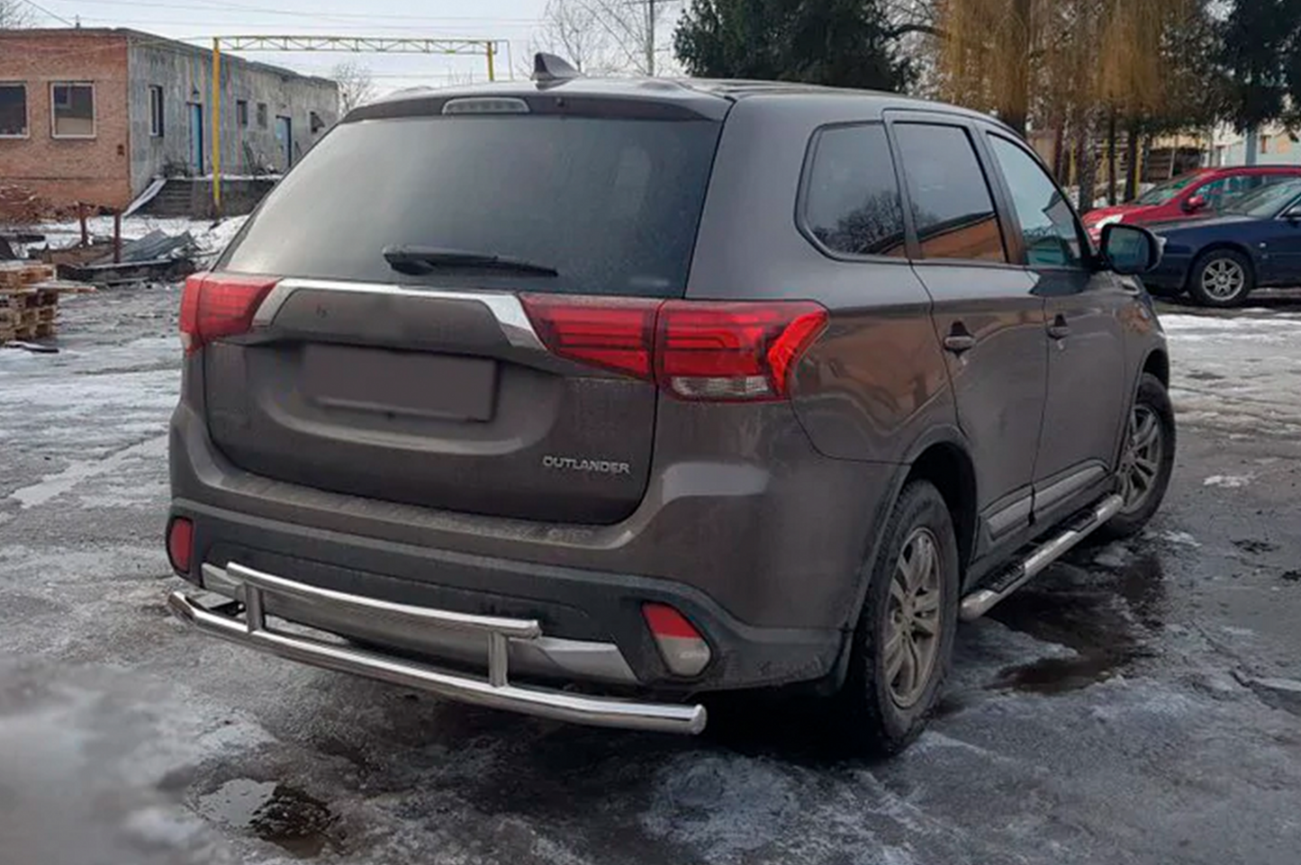 Rear Bar AK004-2 (Stainless Steel) for Mitsubishi Outlander 2012-2021 - image 1