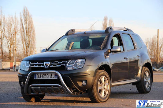 The WT002 bumper guard (stainless) for Dacia Duster 2008-2018 - Reelken Auto
