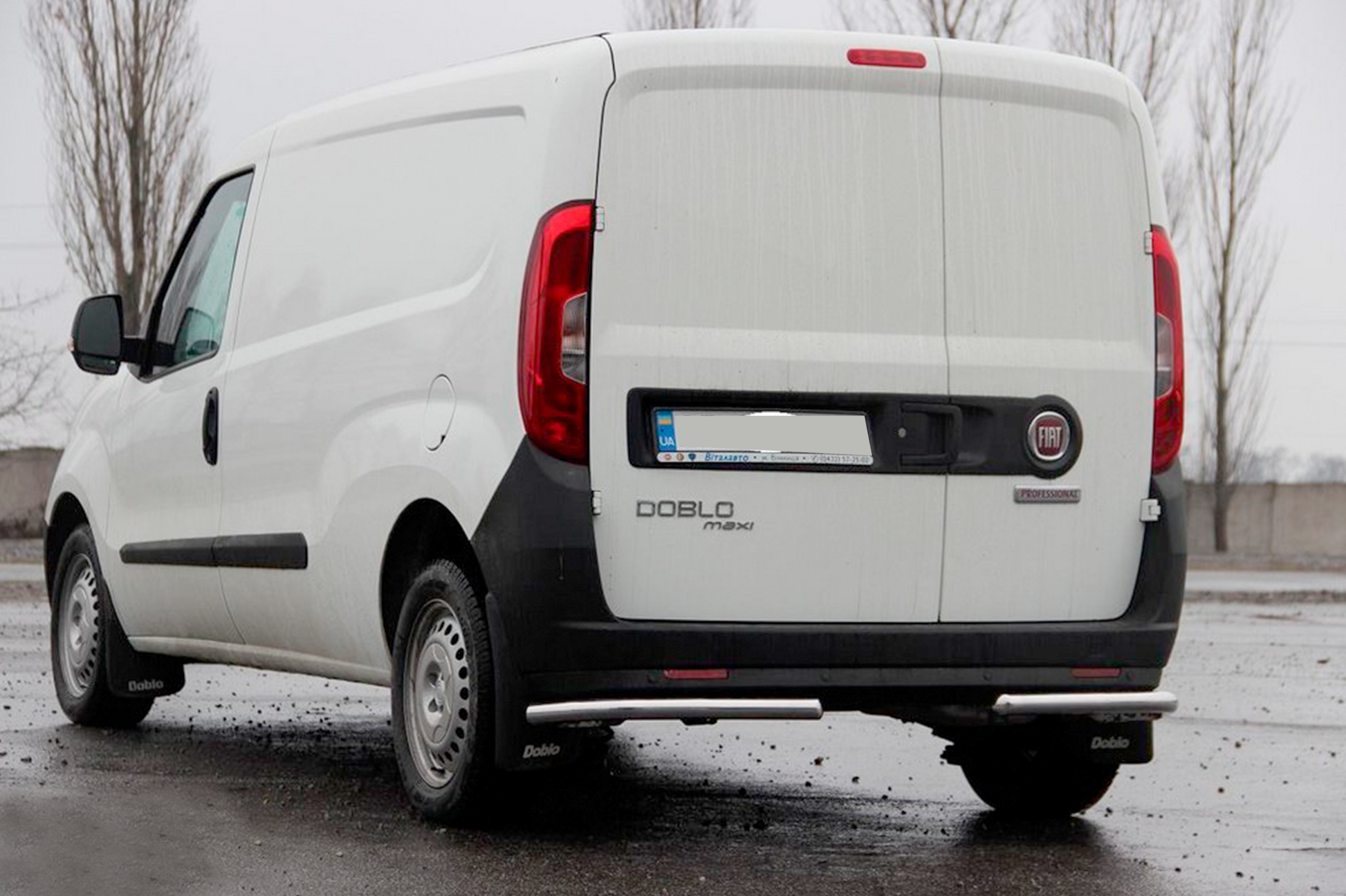 Rear Corner Bars AK003 (Stainless Steel) for Fiat Doblo II 2010-2022 - image 4