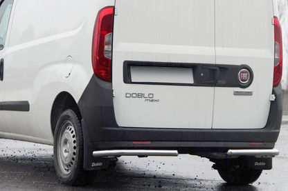 Rear Corner Bars AK003 (Stainless Steel) for Fiat Doblo II 2010-2022 - image 1