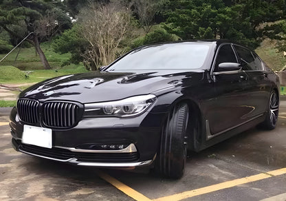 Kidney Grilles 1 Bar (2016-2019, Gloss Black) for BMW 7 Series G11/G12 2015-2022 - image 3