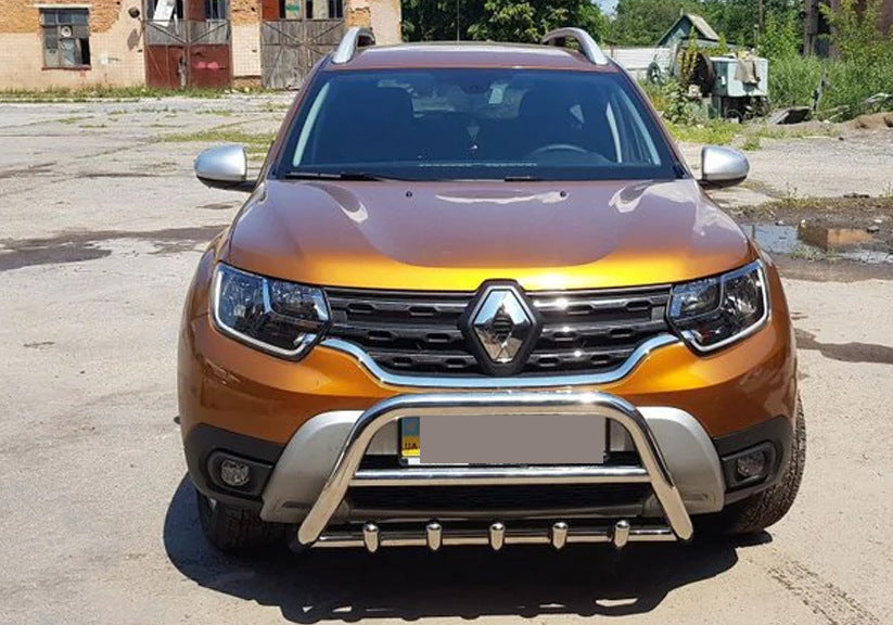 Bull bar without logo WT003 (stainless steel) for Dacia Duster 2018-2024 - image 4