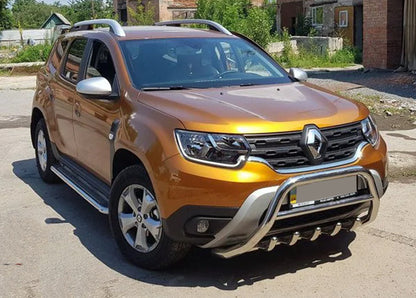 Bull bar without logo WT003 (stainless steel) for Renault Duster 2018-2024 - image 6