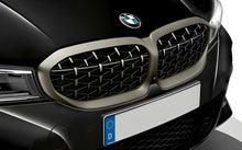 Diamond Silver Kidney Grilles (2018-2022, matte chrome trim) for BMW 3 Series G20/G21 2018- - image 1