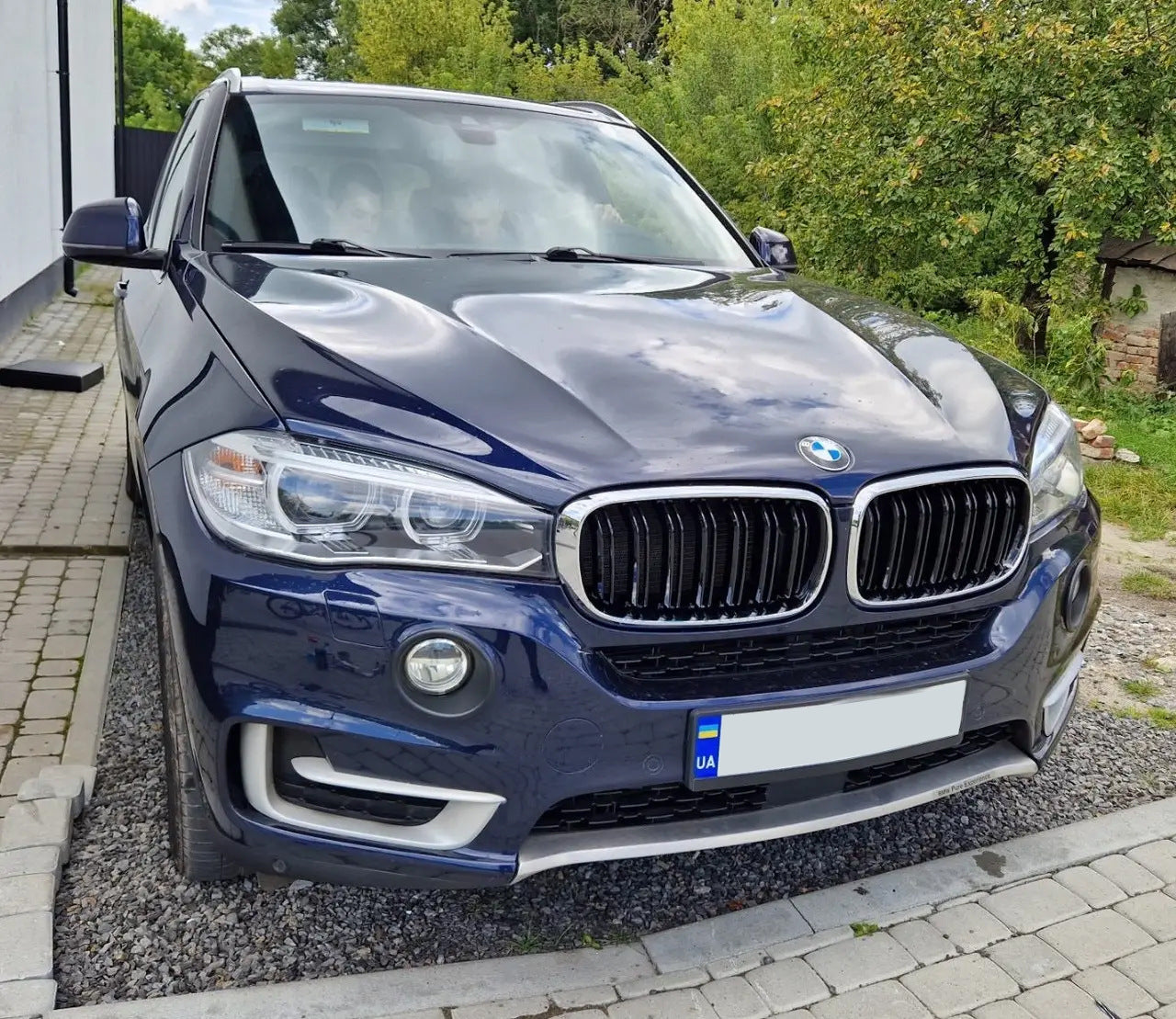 Kidneys M-Look (Gloss Black with Chrome Trim) for BMW X6 F16 2014-2019 - image 5