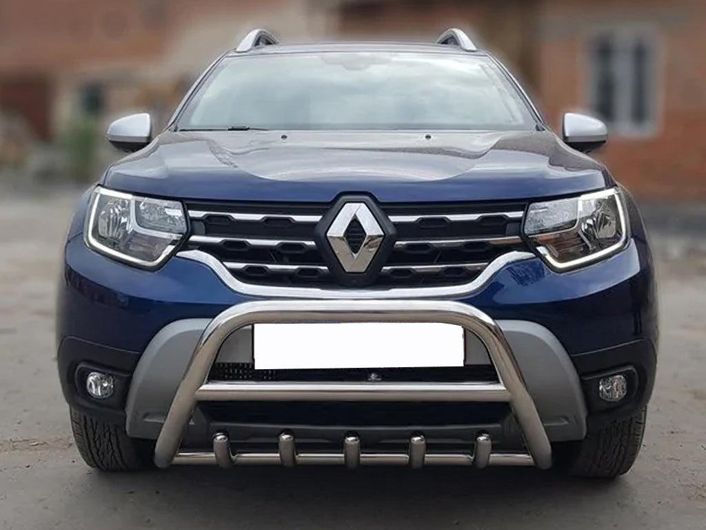 Bull bar without logo WT003 (stainless steel) for Dacia Duster 2018-2024 - image 1