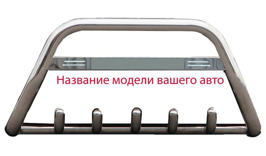 Bull Bar WT003 (Stainless Steel) for Mitsubishi Pajero Wagon III 1999-2006 - image 1